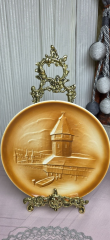 Kabartmalı Tasarım Duvar Tabağı