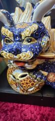 Japon Marka Foo Dog Figürlü Koleksiyonluk El Boyama Biblo 27x24 Boyıt