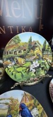 Wedgwood Porselen Kuş Temalı Duvar Tabakları Model 4 21 cm