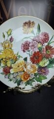 Hutschenreuther Porselen Ursula Band İmzalı Fınal Duvar Tabagı  28 cm