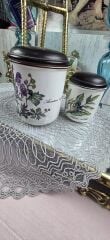 Villeroyboch Porselen Botanica Vakumlu Kapaklı Kavanoz Set