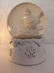 Formano Marka Vintage Kuş Figürlü Kar Küresi