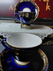 Lomonosov Porselen İkili Çay Fincanı Seti